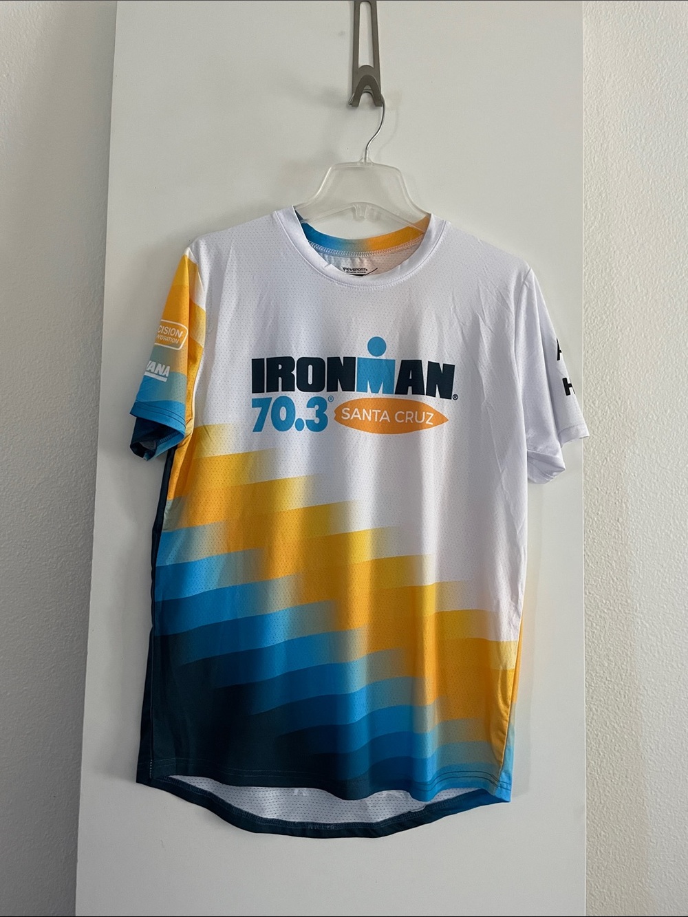 IRONMAN Santa Cruz Triathlon Short Sleeve Sport T Shirt Jersey Top NWOT